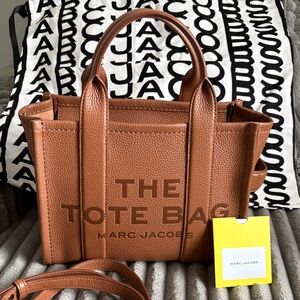 Marc Jacobs Tan Leather Tote Bag